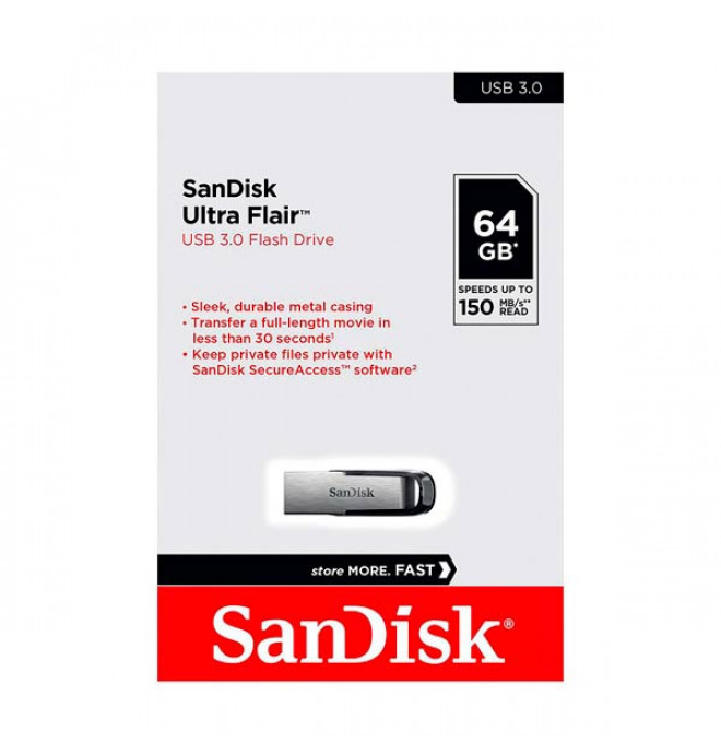 SanDisk Ultra Flair USB 3.0 64GB Flash Drive