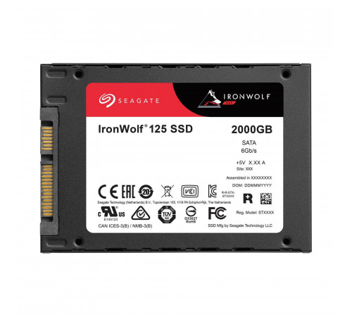 Seagate SSD Ironwolf 125 2TB 2.5” Internal Sata