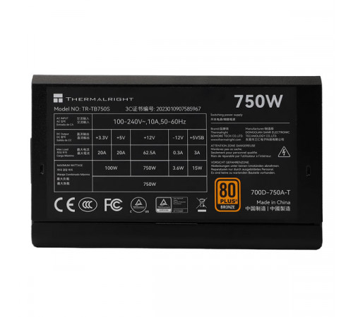 Thermalright RT-TB750S 80 Plus Bronze Power Supply