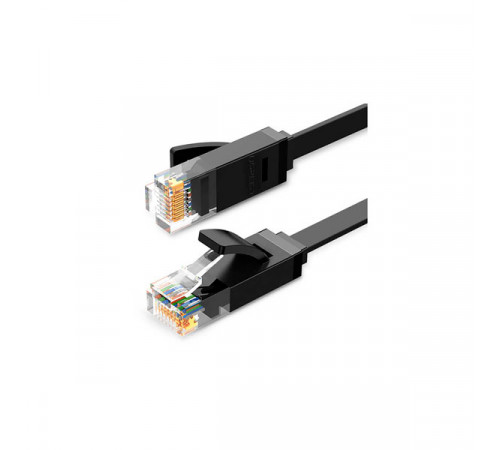 UGREEN Cat 6 UTP Lan Flat Cable 10m (Black) – 50178