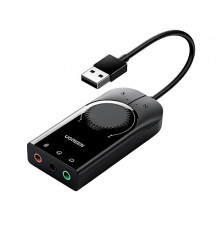 UGREEN USB Audio Adapter External Stereo Sound Card 3.5mm Headphone
