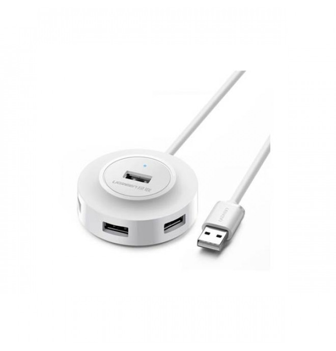 USB hub Ugreen CR106 USB 2.0 Hub 4 Ports White, 1 m