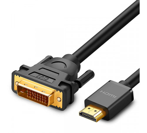 Ugreen HD106 DVI 24+1 pin  HDMI FHD 60Hz cable 1.5m - black (11150)
