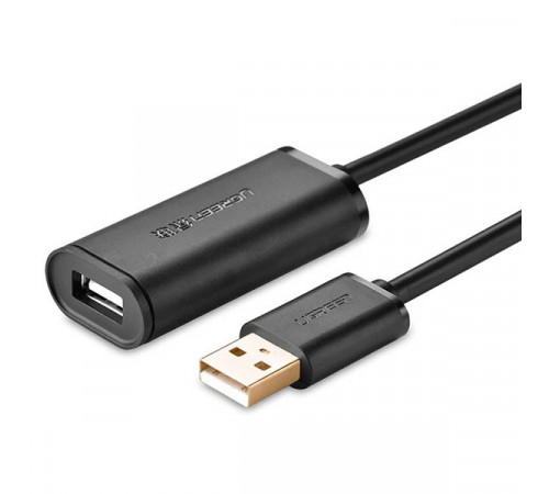 Ugreen active cable USB 2.0 extension cable 480 Mbps 10 m black US121 10321
