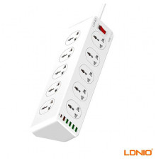 Ldnio SC10610 30W 6-Port USB Charger Power Extension With 10Outlets  5 USB 1 PD USB-C